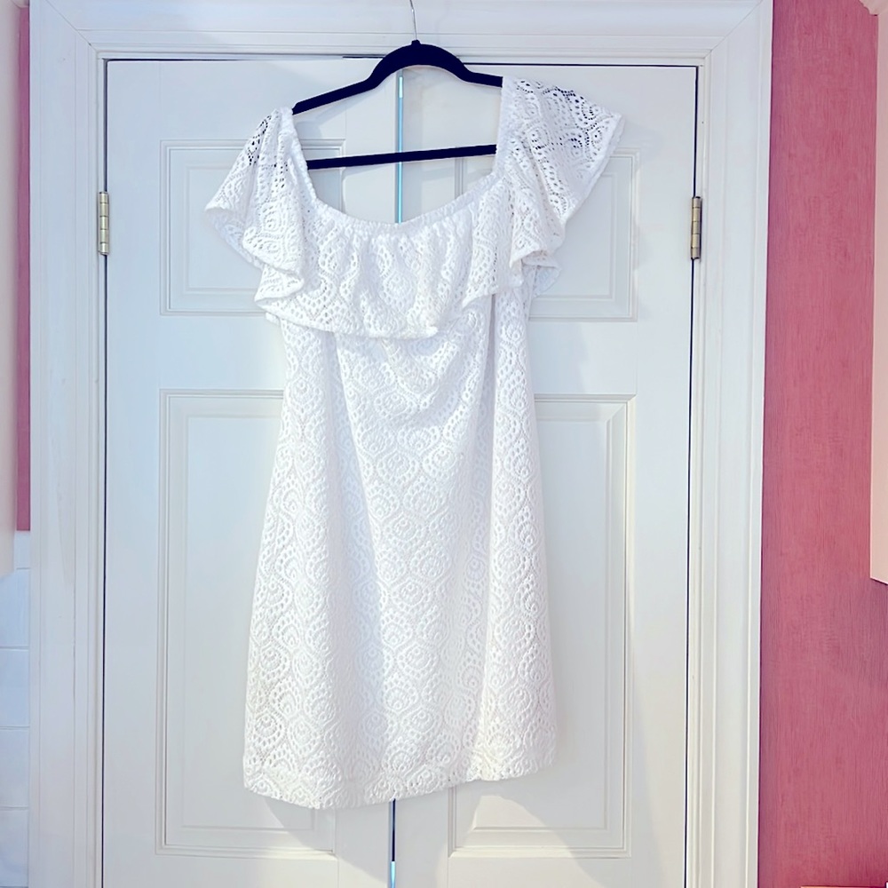 Lily Pulitzer white mini dress XL